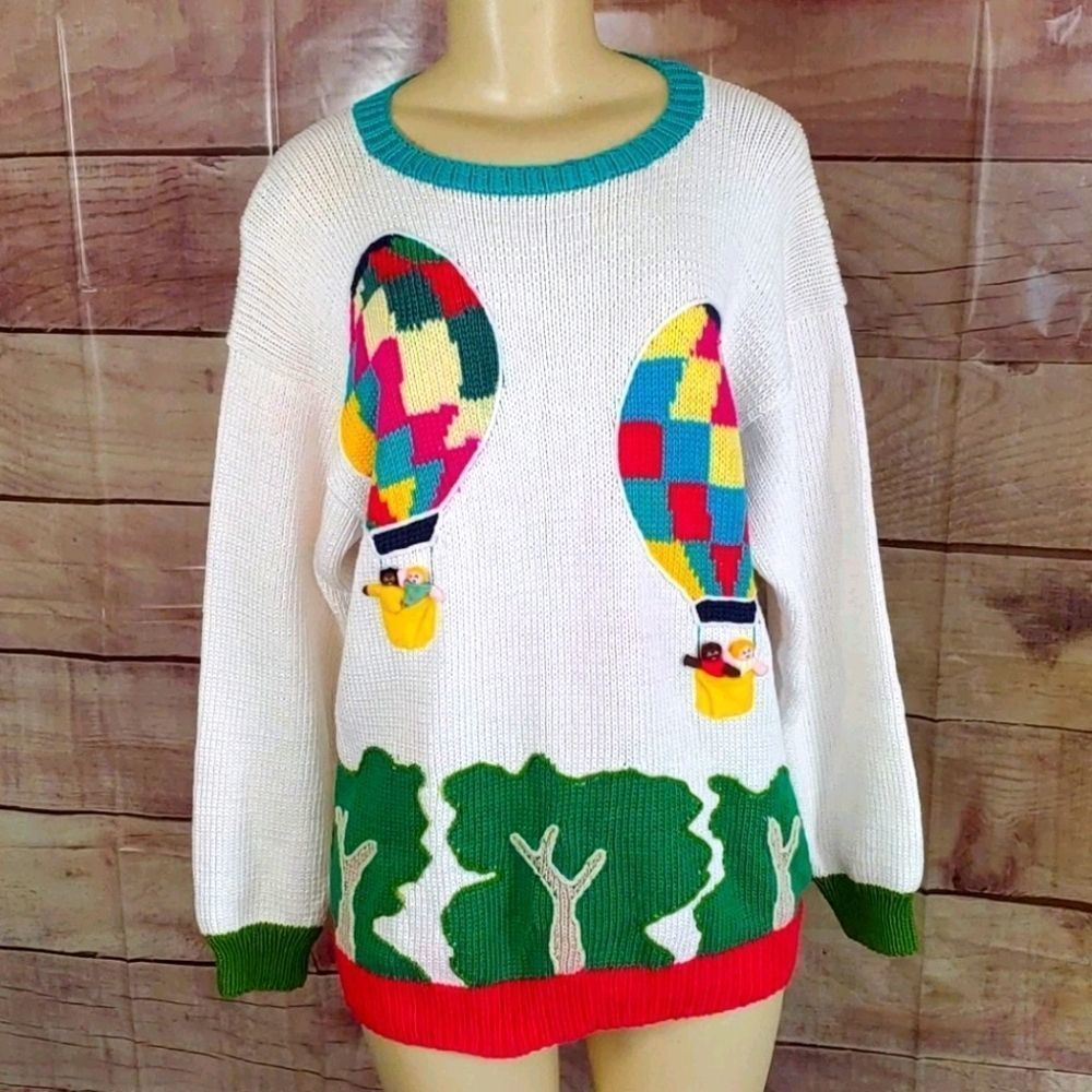 Vintage Balloon Sweater Size Large - Picture 1 of 8